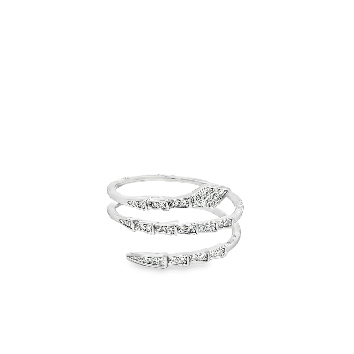 Serpentina Diamond Wrap Ring