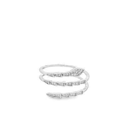 Serpentina Diamond Wrap Ring