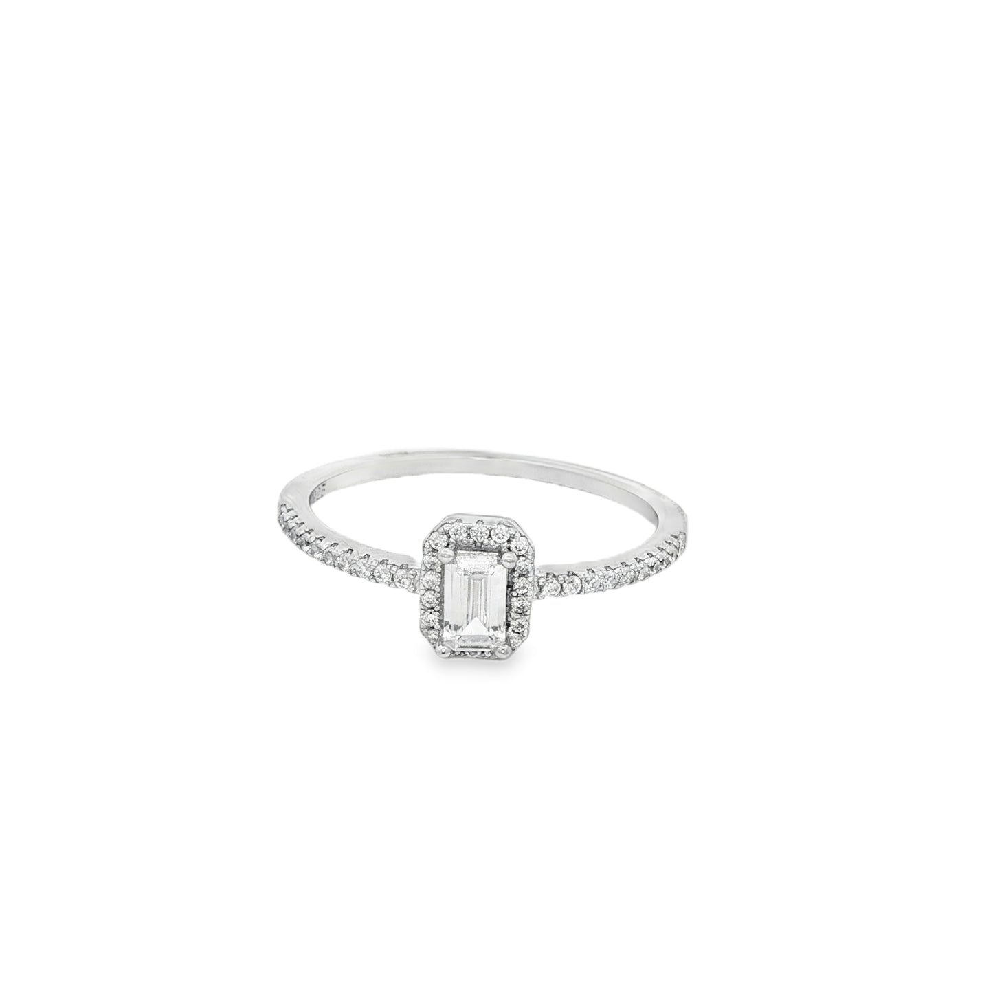 Elegant Emerald-Cut Diamond Ring