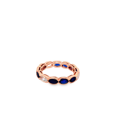 Midnight Sapphire Eternity Band