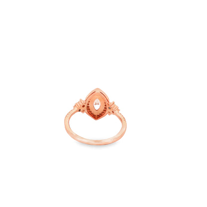 Marquise Halo Elegance Ring