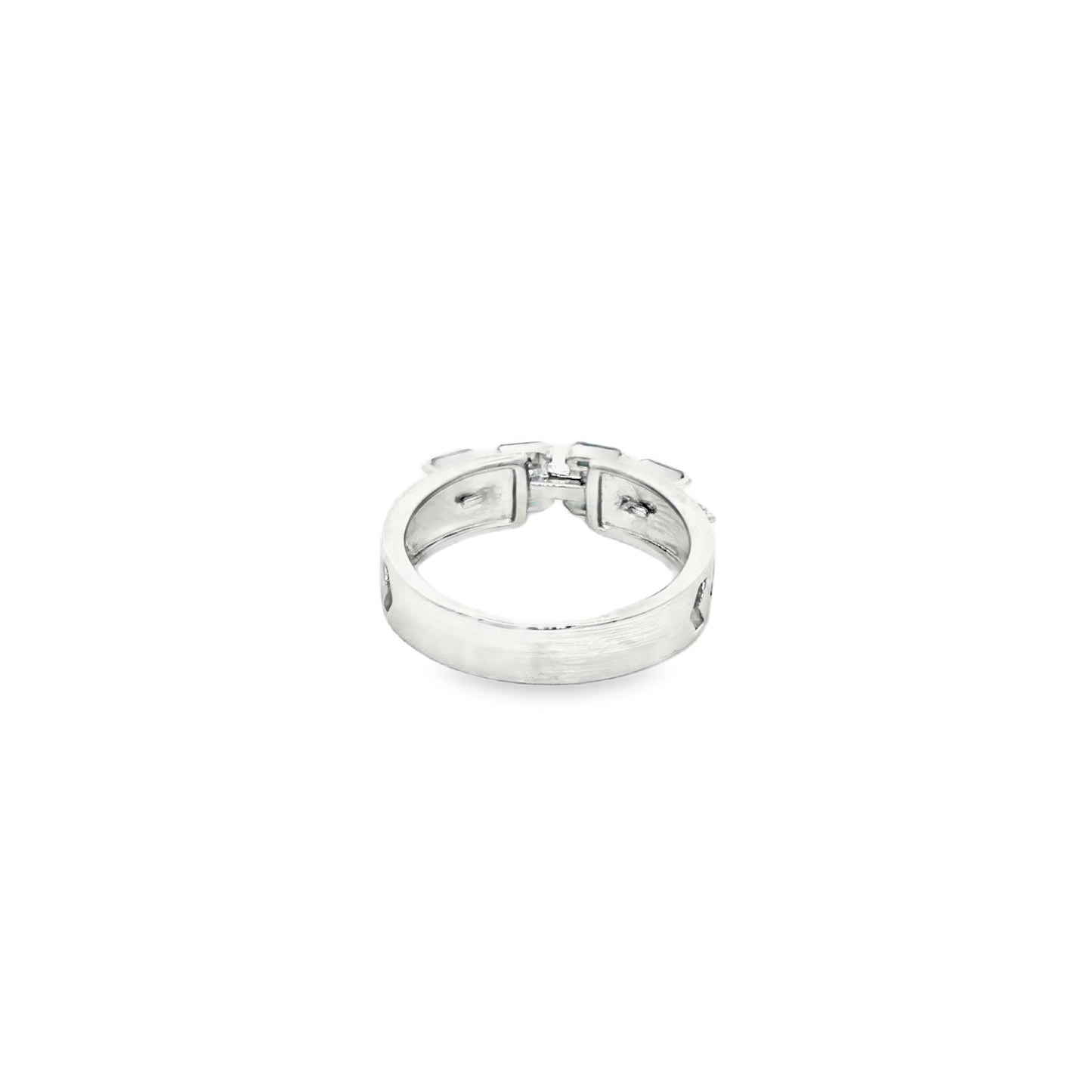 Emerald Elegance Dual Band Ring