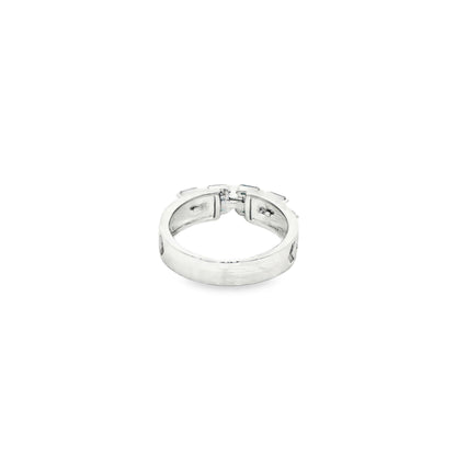 Emerald Elegance Dual Band Ring