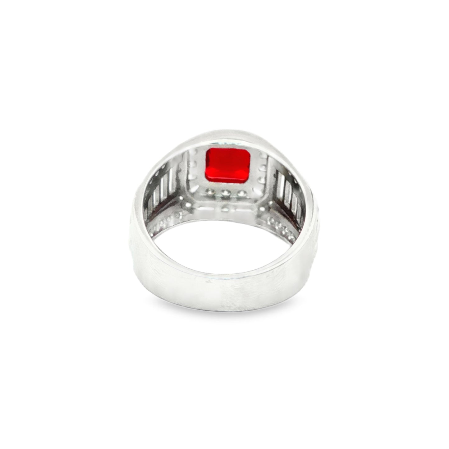 Royal Crimson Diamond Statement Ring