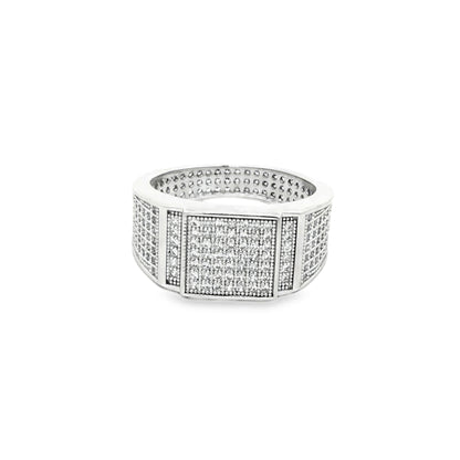 Majestic Grid Diamond Band Ring