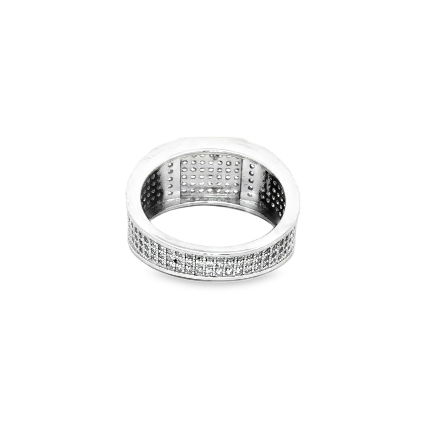 Majestic Grid Diamond Band Ring