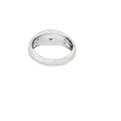 Midnight Halo Solitaire Ring