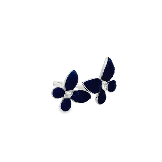 Midnight Bloom Duo Ring