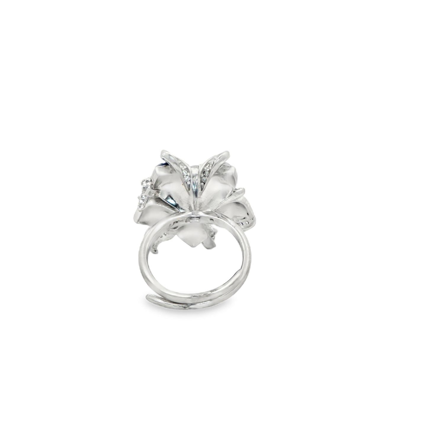 Midnight Blossom Diamond Ring