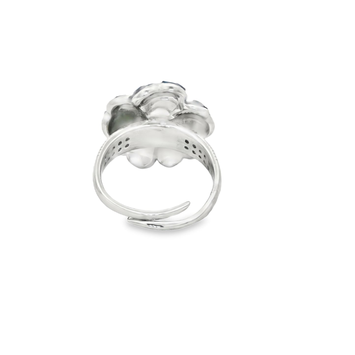 Noir Sapphire Blossom Ring
