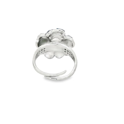 Noir Sapphire Blossom Ring