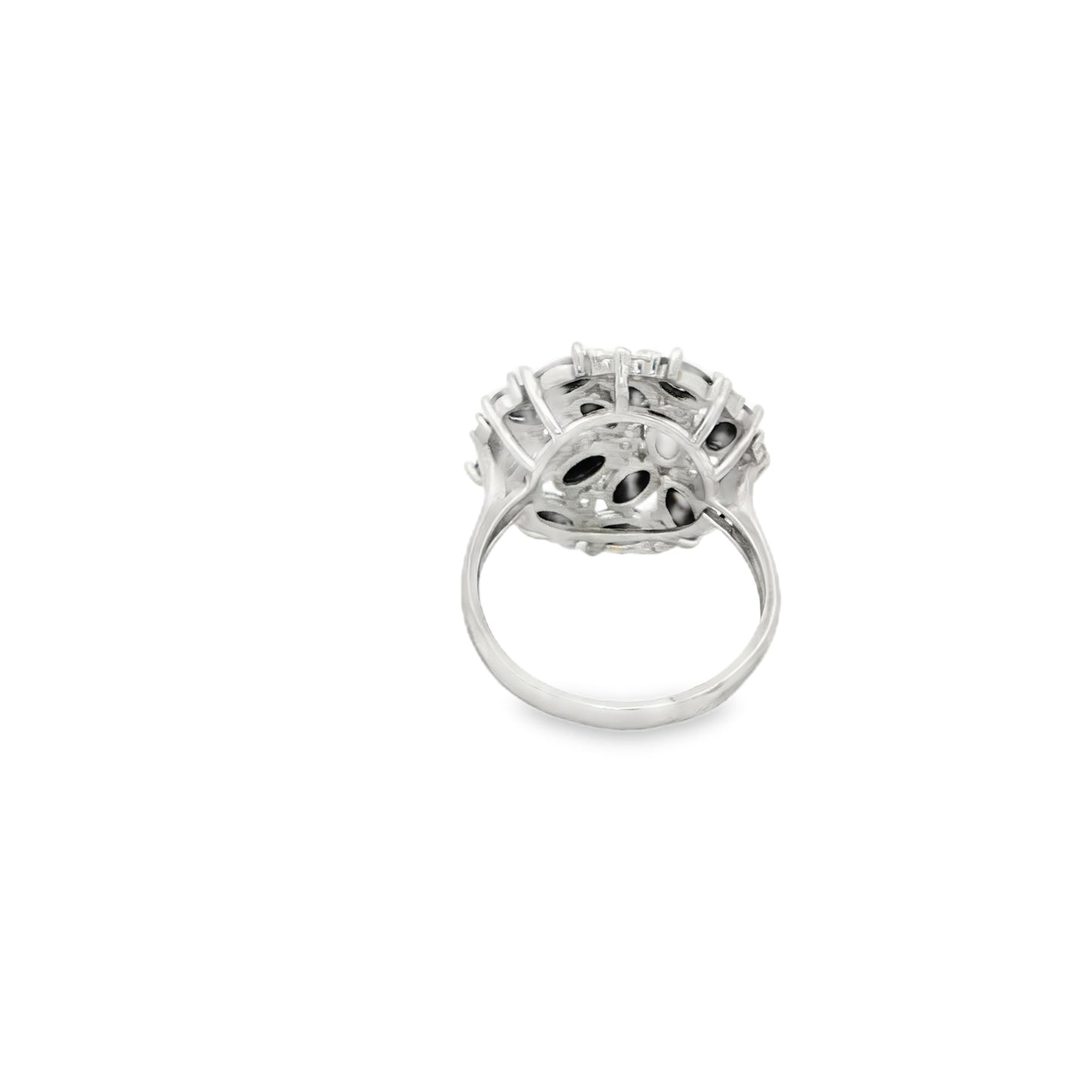 Midnight Onyx Cluster Ring