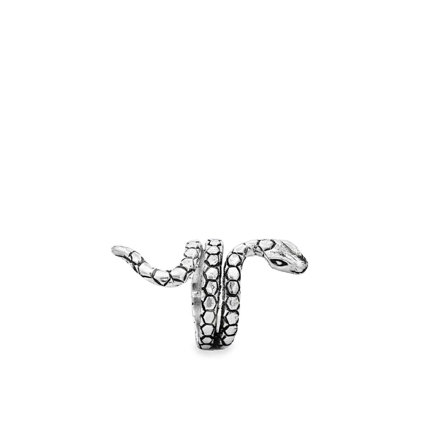 Serpent Coil Statement Ring