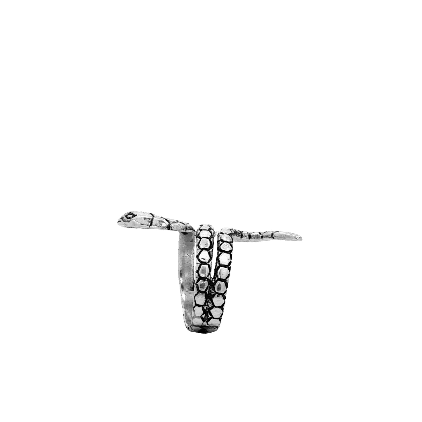 Serpent Coil Statement Ring