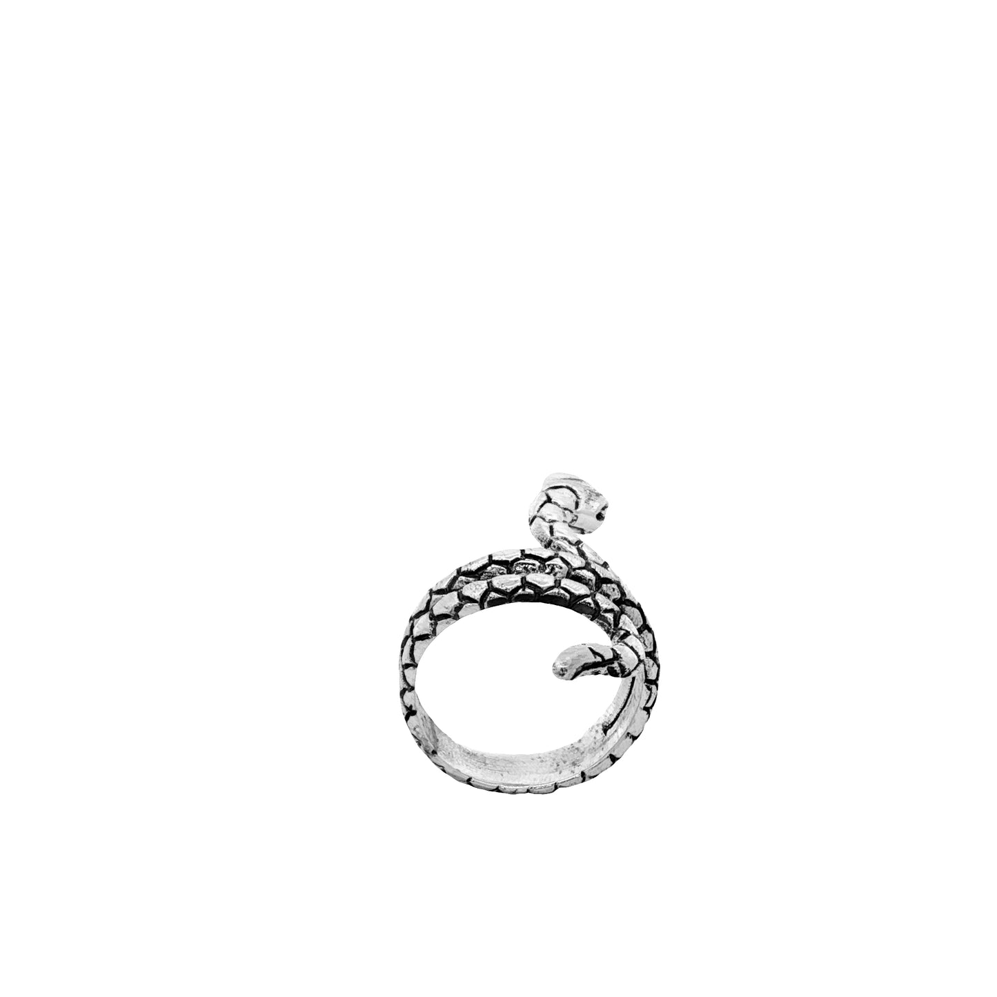 Serpent Coil Statement Ring