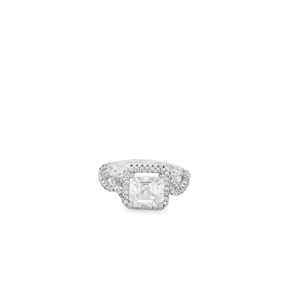 Regal Cushion Halo Ring
