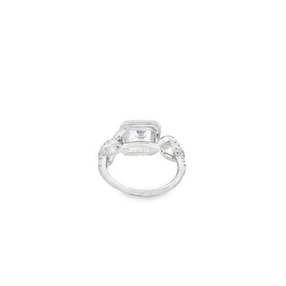 Regal Cushion Halo Ring