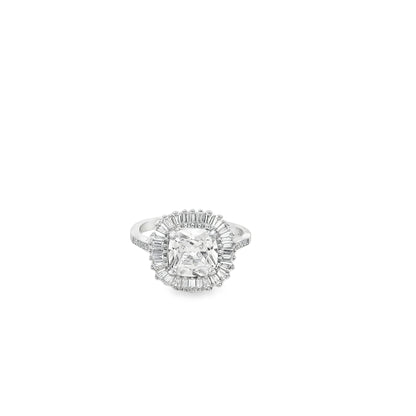 Radiant Crown Halo Ring