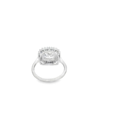 Radiant Crown Halo Ring