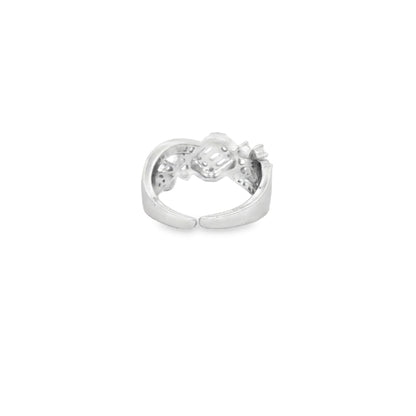 Trinity Bloom Diamond Ring