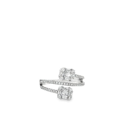 Twin Spark Wrap Diamond Ring