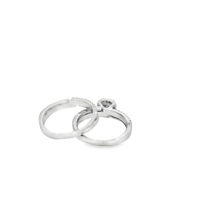 Duo Radiance Halo Ring Set