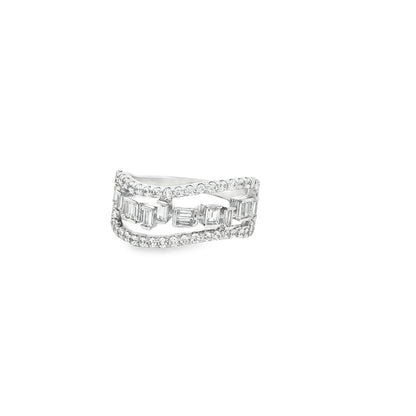 Ethereal Wave Diamond Band