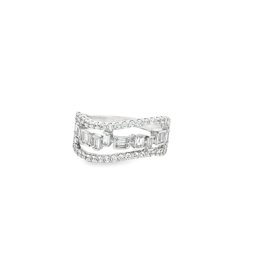 Ethereal Wave Diamond Band