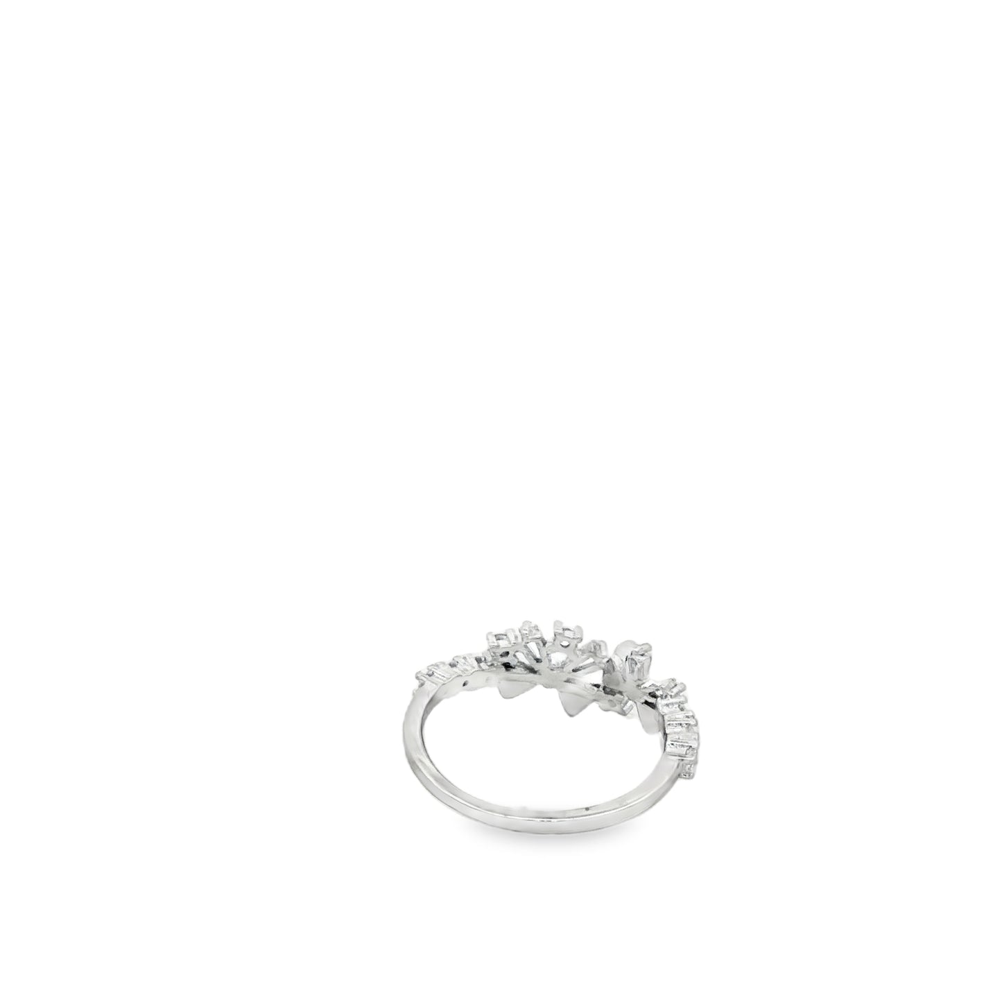 Frosted Petal Spark Ring