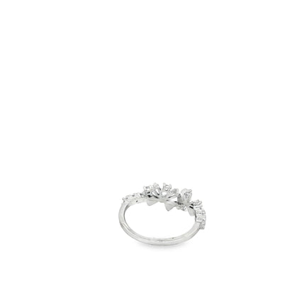 Frosted Petal Spark Ring