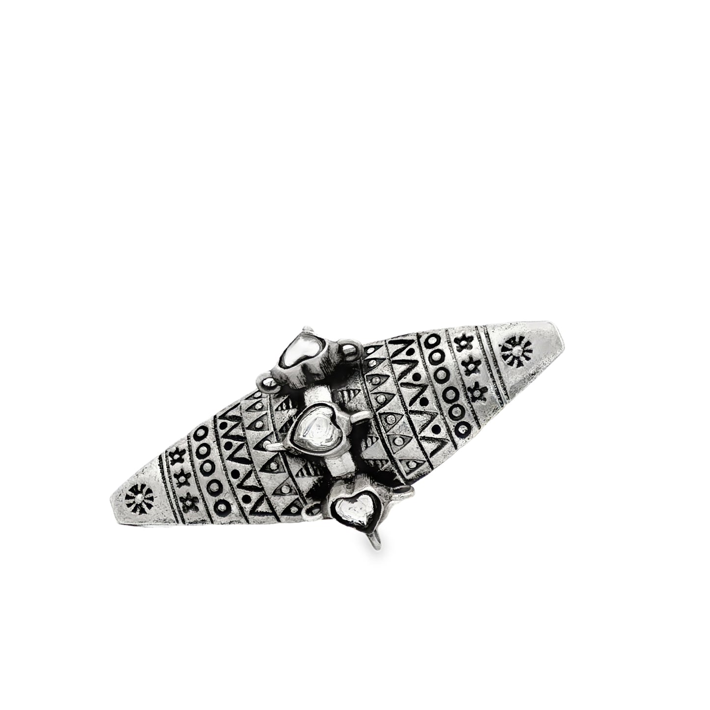 Tribal Shield Heart Ring