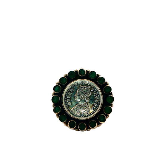 Vintage Victoria Coin Ring