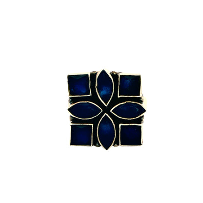 Midnight Sapphire Mosaic Ring