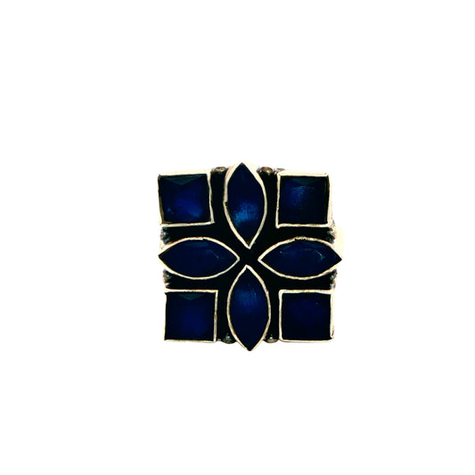 Midnight Sapphire Mosaic Ring