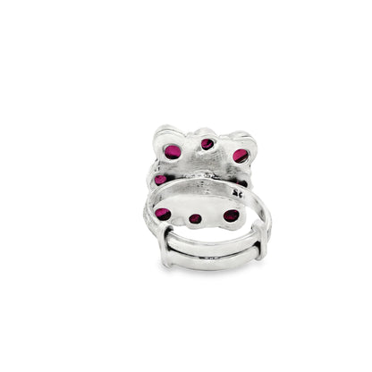 Royal Ruby Bloom Ring