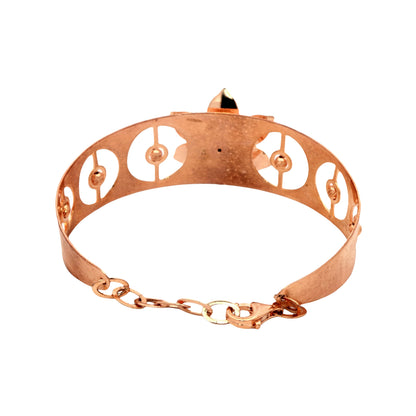 rose gold floral bracelet