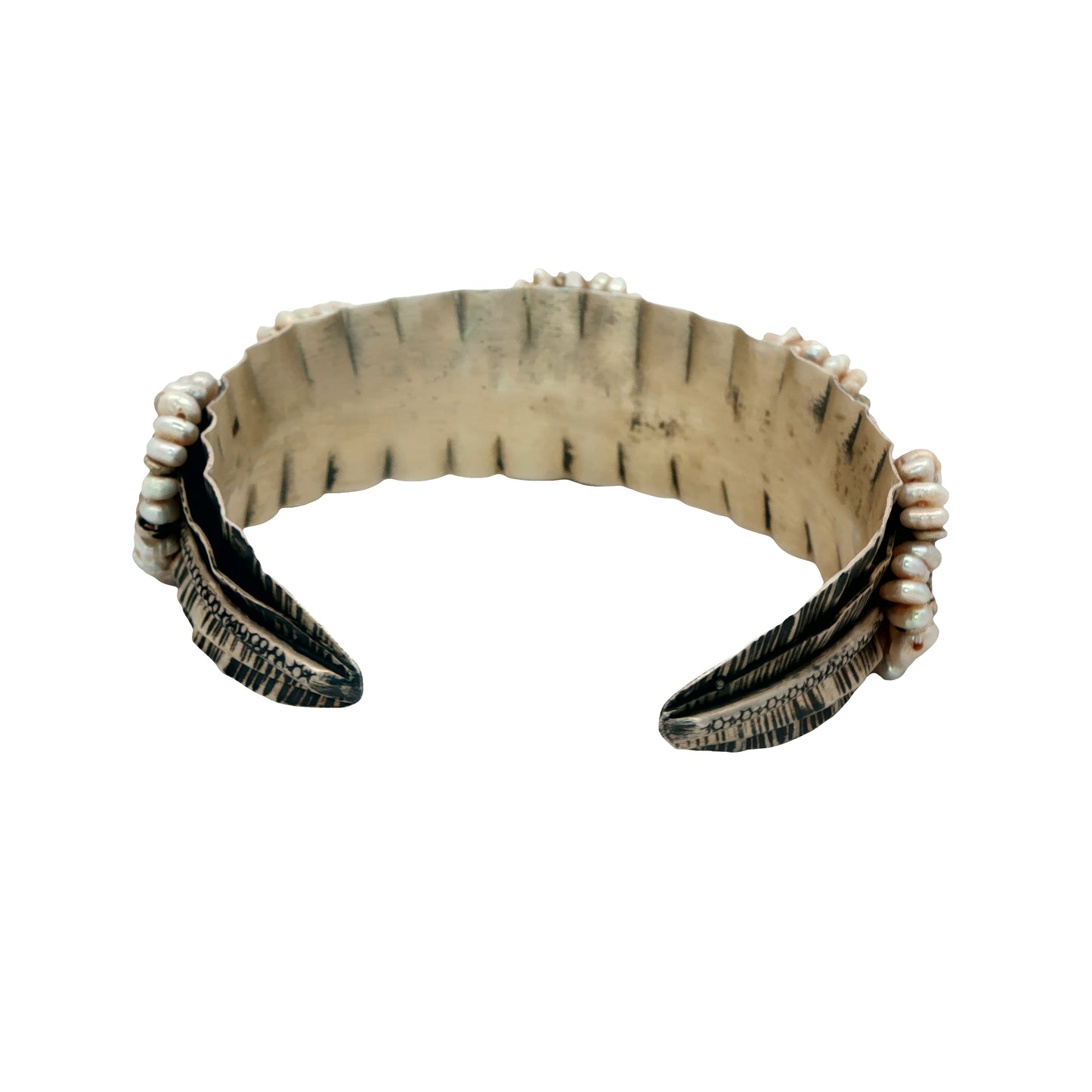 oxidised silver cuff bracelet