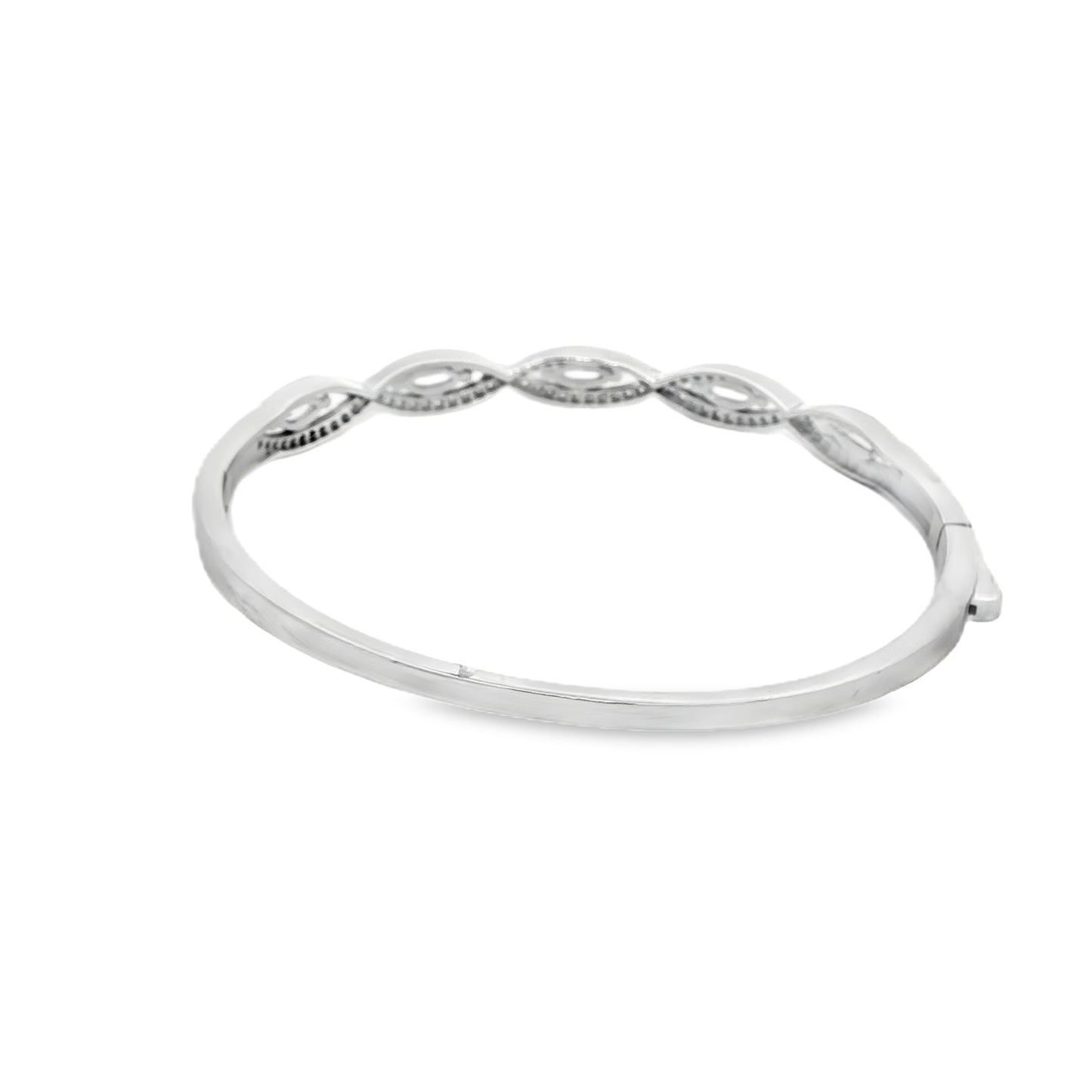 925 Silver diamond bangle