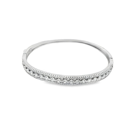 925 silver diamond bangle