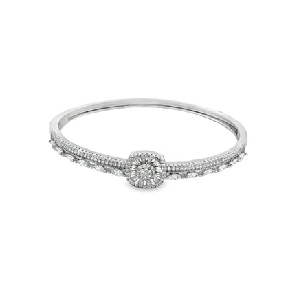 Radiant Halo Diamond Bracelet