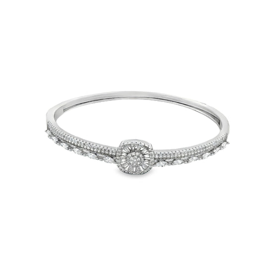 Radiant Halo Diamond Bracelet