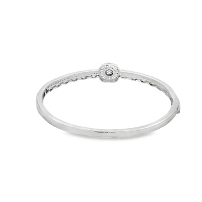 Radiant Halo Diamond Bracelet