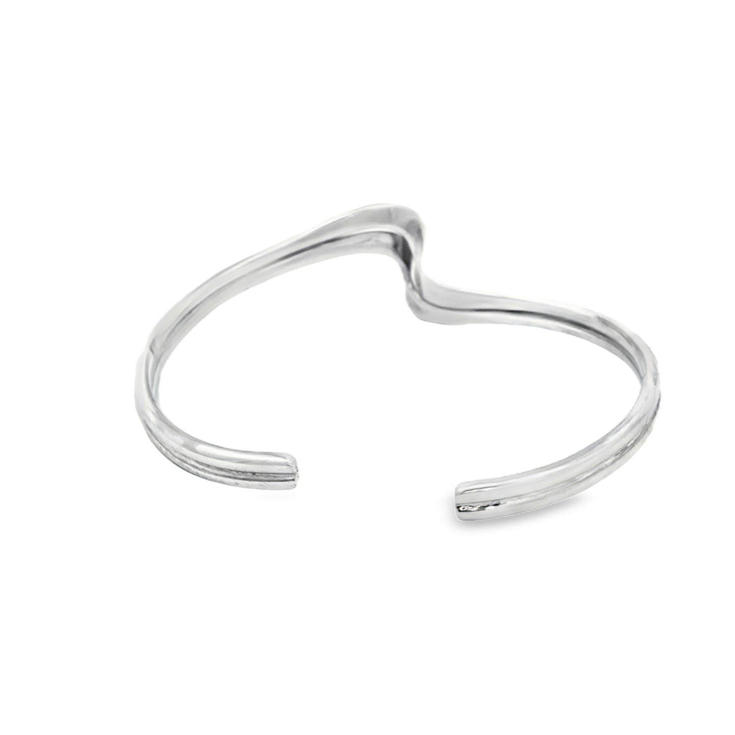 Wave Curve Open Cuff Bracelet
