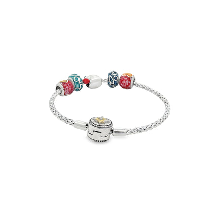 Festive Charm Beaded Bracelet