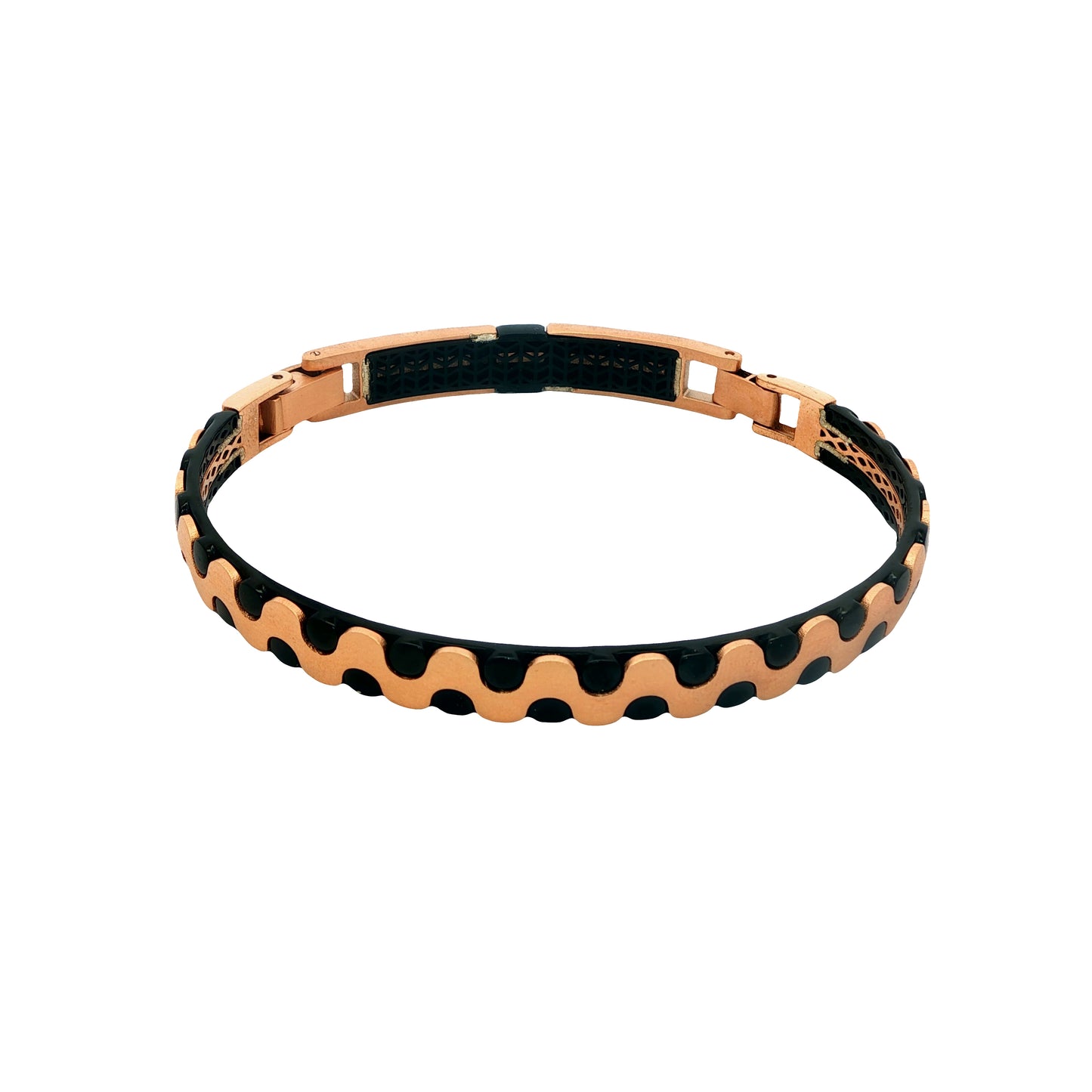 Midnight Edge Rose Bracelet