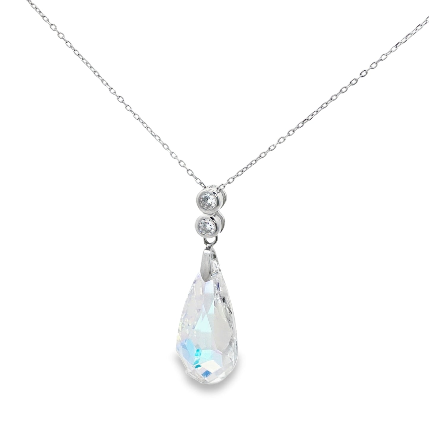 Aurora Drop Diamond Pendant