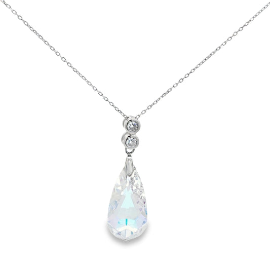 Aurora Drop Diamond Pendant