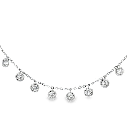Dazzle Drop Charm Necklace