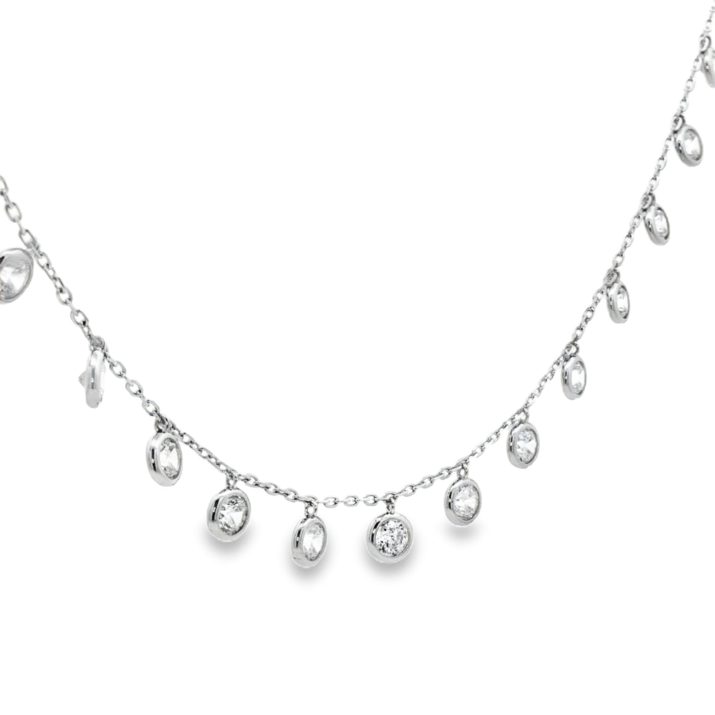 Dazzle Drop Charm Necklace