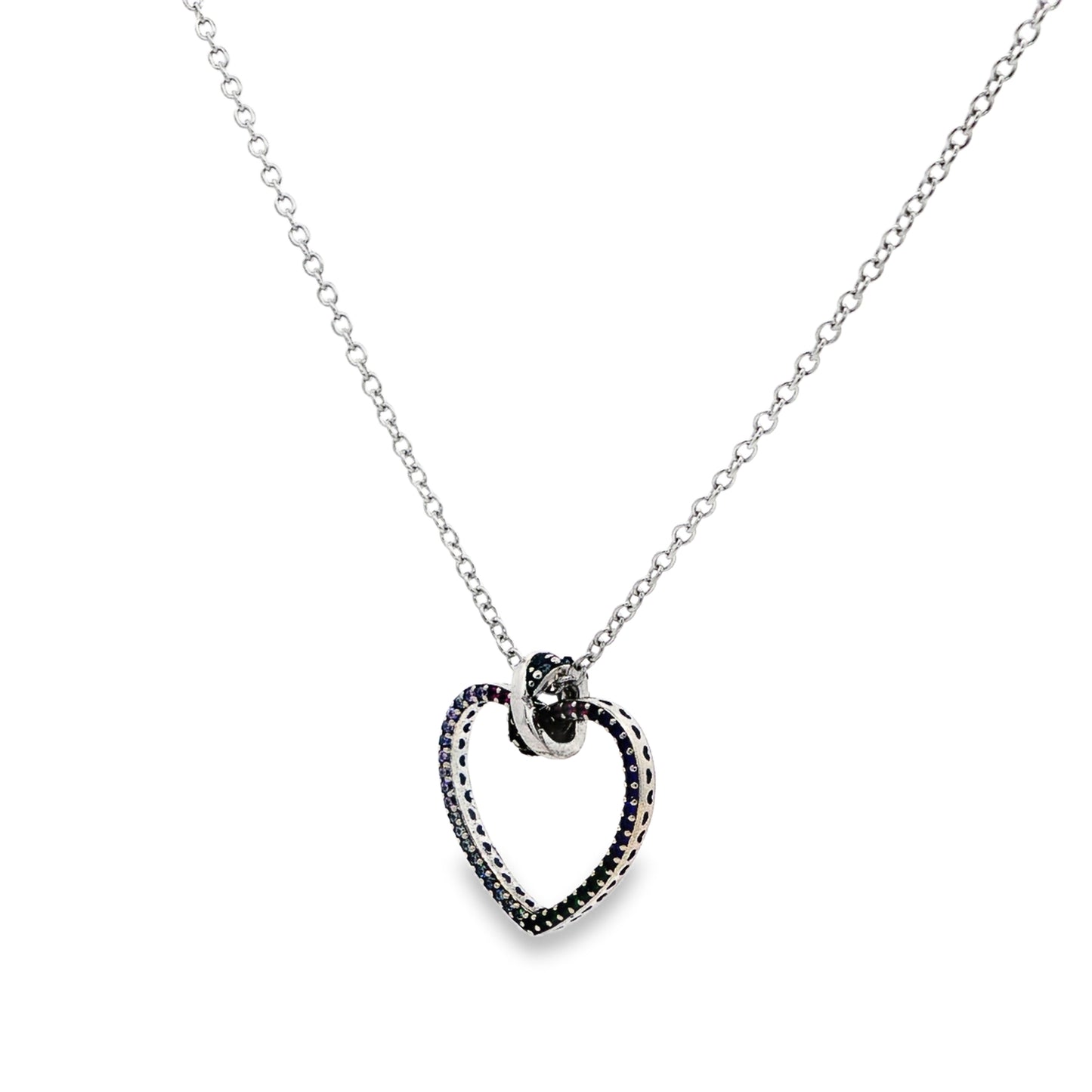 Rainbow Heart Elegance Pendant